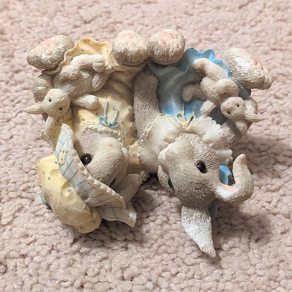 1995 Enesco My Blushing Bunnies "I'm Blessed To Have A Friend Like You" Figurine - Picture 10 of 10